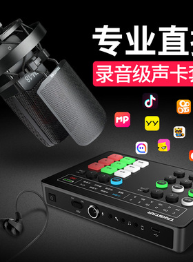 Takstar/得胜 MX1 Set声卡麦克风一体电脑手机户外录音直播全套