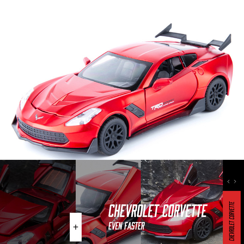 回力克尔维特132仿真合金车模