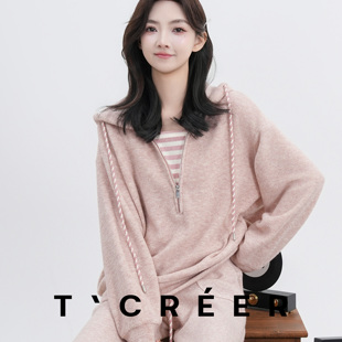 T`CREER｜ 秋冬高级显瘦休闲慵懒风舒适两件套女 雾隐晨钟