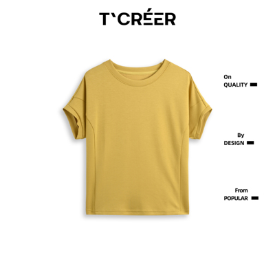 T`CREER｜【雾栖松】夏季新款运动弹力纯色T恤女