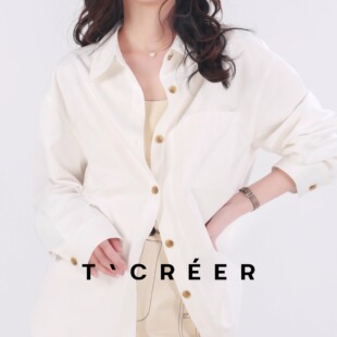 T`CREER|【春日浅梦】白色衬衫女宽松高级感春季新款