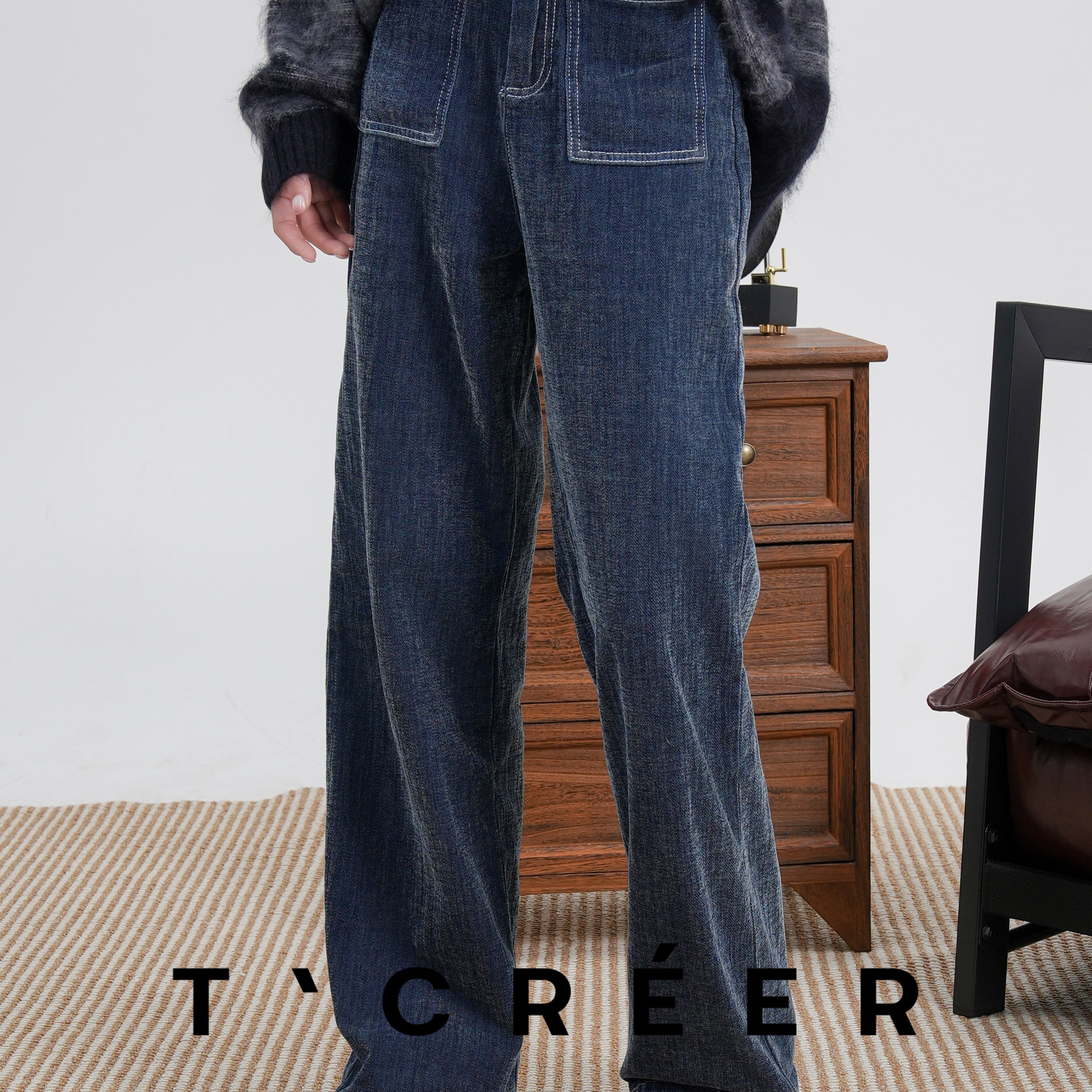 T`CREER｜【履行者】秋冬高级解构极简时尚百搭长裤女