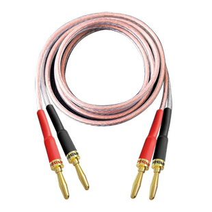 秋叶原香蕉头音响喇叭线主副音箱连接专用线3香蕉插头200芯音响线