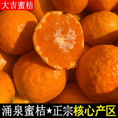 【涌泉镇核心产区】正宗浙江台州临海涌泉蜜桔无核宫川高山桔子甜