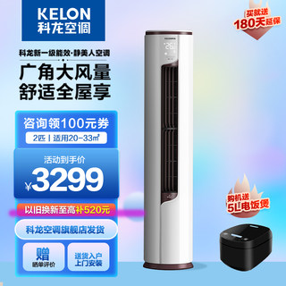 科龙空调2P匹KFR-50LW/EFLVA1一级变频冷暖柜机客厅家用立式50LV