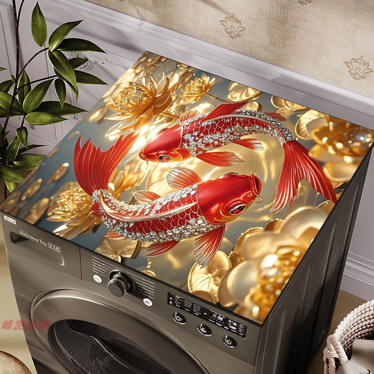 洗衣机盖垫矽藻泥防尘垫烘干 干机防晒罩垫冰箱防尘盖布台面微波