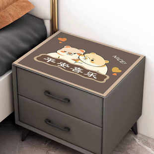 轻奢床头柜垫子吸水防滑矽藻泥网红卧室床头桌面垫简约定制桌垫子