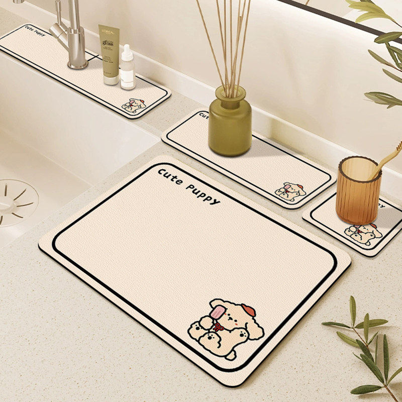 厨房龙头沥水垫台面吸水凉垫套装隔热杯垫碗盘垫矽藻泥防滑垫餐垫,居家布艺,餐垫,淘宝优惠券,粉丝福利购,淘宝优惠卷