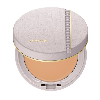 ALBION/奥尔滨粉饼膏极薄自然光泽细腻光滑9.5g粉饼+粉盒
