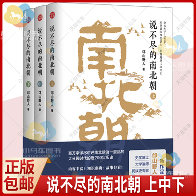 正版 说不尽的南北朝 全套3册 邙山野人 中国古代读物历史书籍 南北朝那些事儿 魏晋南北朝史 西晋两晋东晋十六国风云作者历史书籍