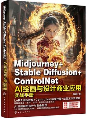 Midjourney+Stable Diffusion+ControlNet AI绘画与设计商业应用实战手册书雷波  计算机与网络书籍
