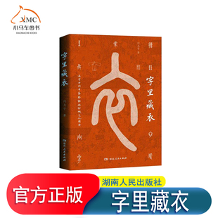 2025新书 字里藏衣 一笔一画，穿针引线，织就中华文化长卷 湖南人民出版社9787556137152