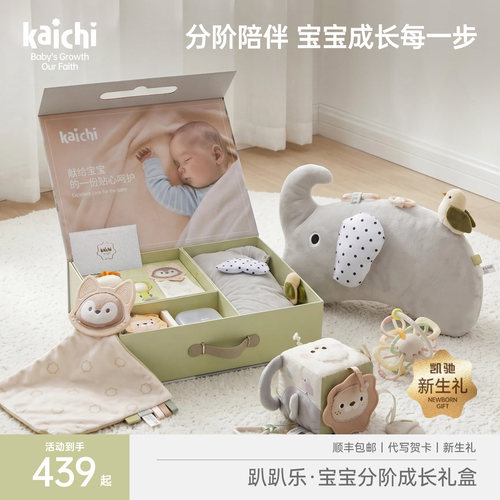 凯驰趴趴乐新生儿礼盒安抚摇铃礼