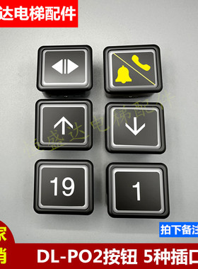 日立电梯按钮DL-PO2 P02 O-L方形广日AK2026永大字片AR-4 NPX包邮
