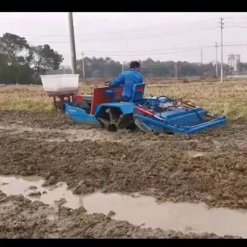 机耕船式水田旋耕机打浆机耕田乘坐柴油水旱两用小型耕耘机耕地农