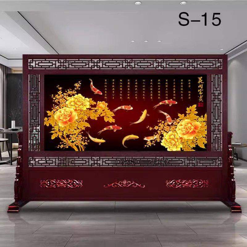 定制中式实木屏风单位大厅公司办公室学校会议室进门简约隔断座屏,商业/办公家具,高隔断/隔墙,淘宝优惠券,粉丝福利购,淘宝优惠卷