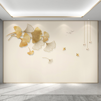 简约电视背景墙壁画【可上门贴】