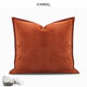 侘寂双面用橘色雪尼尔靠包北欧抱枕沙发靠枕样板间 向阳而生