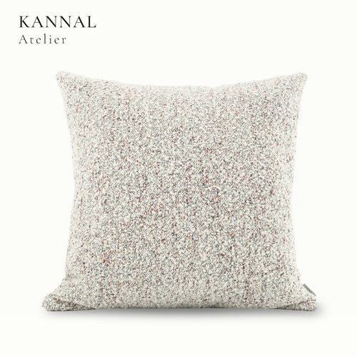 KANNAL云彩白色提花艺术颗粒枕