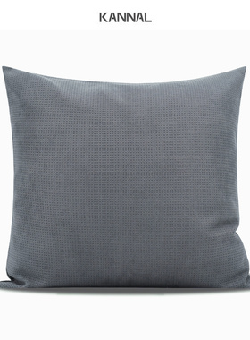 『untitled』意式简约深灰色靠包北欧抱枕现代样板间售楼处方腰枕