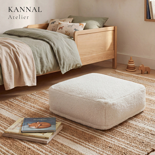 KANNAL·Mini 手工云朵白色仿羊毛卷儿童坐墩脚墩边几可拆洗 ZEN