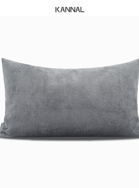 『untitled』新品晨雾灰色靠包北欧沙发抱枕现代样板间售楼处腰枕