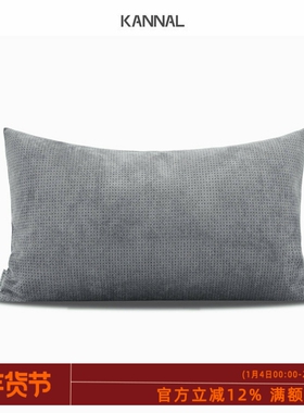 『untitled』新品晨雾灰色靠包北欧沙发抱枕现代样板间售楼处腰枕