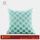 新品 1950s 中古高级MCM蓝绿色几何纹割绒抱枕别墅样板间靠垫