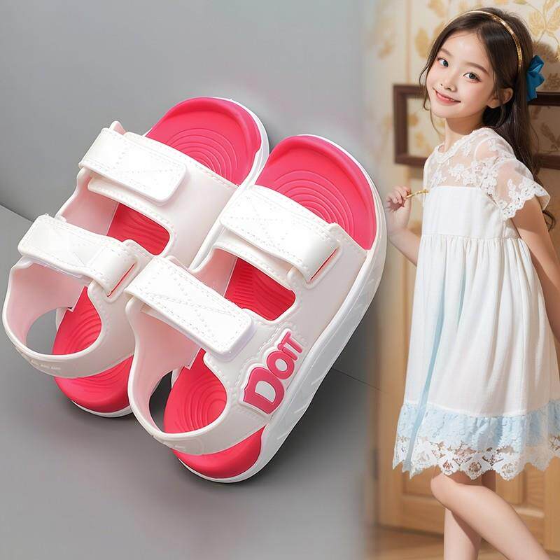 女童塑料胶凉鞋夏款小女孩儿童沙滩鞋海边可下水湿水踩水防滑厂家