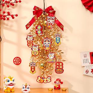 农历新年装饰过年卧室门春节墙壁门上发财果挂件2025喜庆墙上厂家