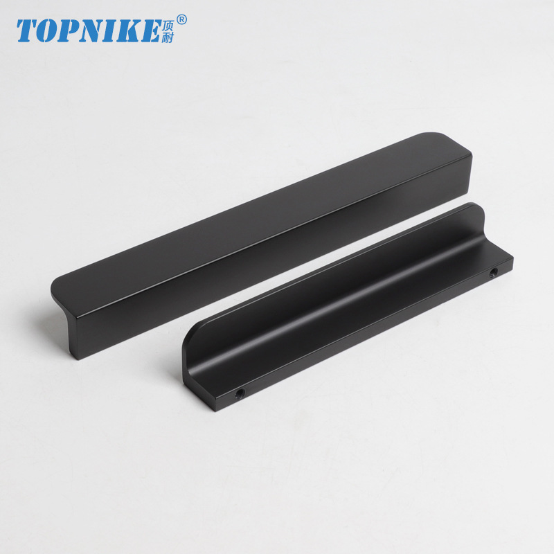 顶耐现代简约L型衣柜门金色铝把手抽屉柜子橱柜门轻奢黑色小拉手