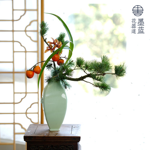 文人小原流投入日式花瓶