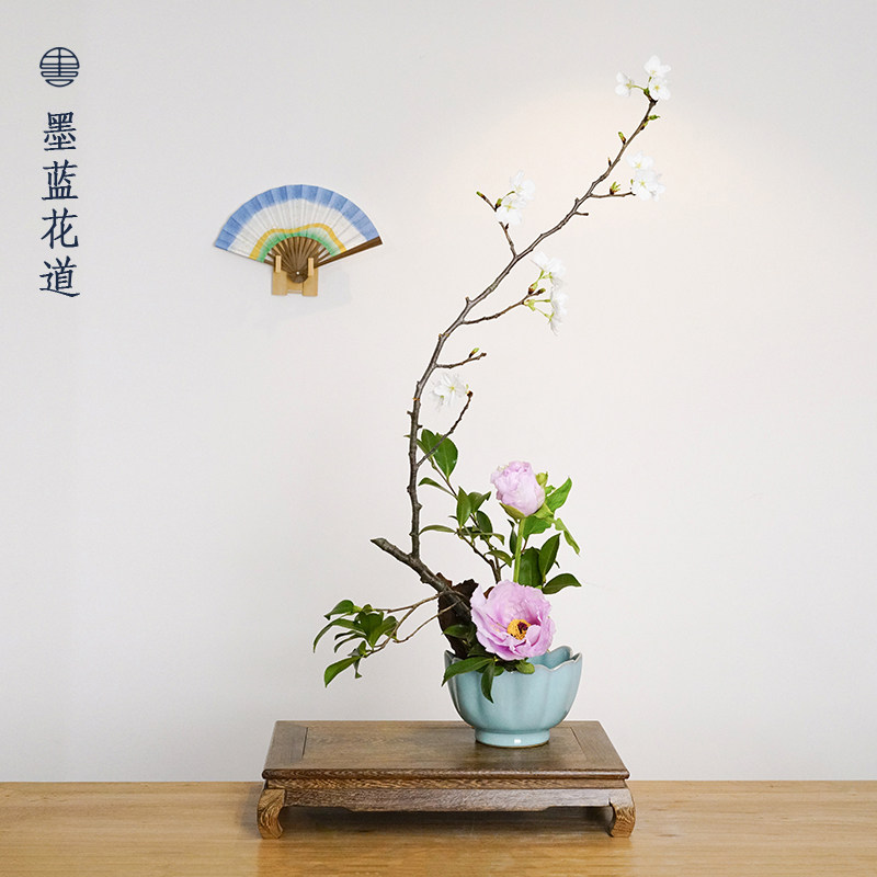 定制鸡翅木中式底座日式插花花器器皿装饰盆栽花盆底托 茶席桌面