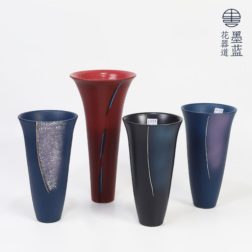 进口池坊花器陶瓷禅意日式培训