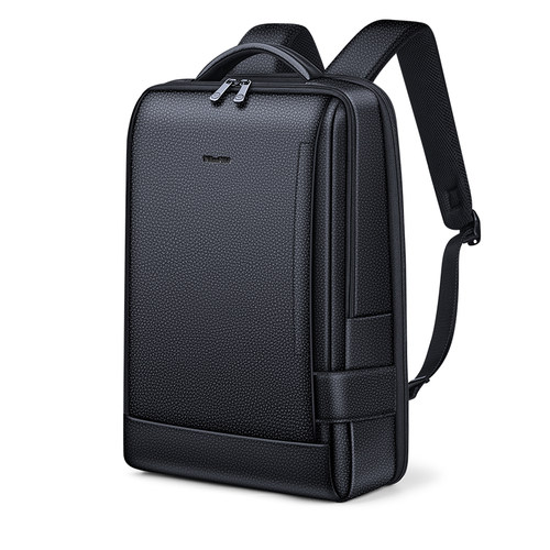 英皇保罗商务男士真皮双肩包