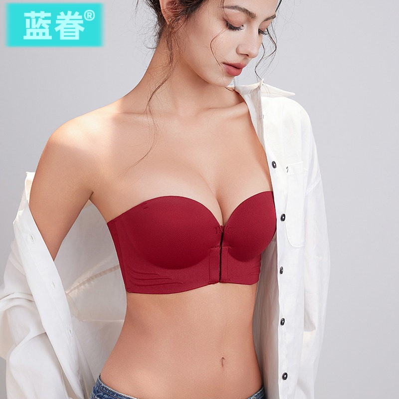 红色内衣女小胸聚拢显大结婚新娘文胸