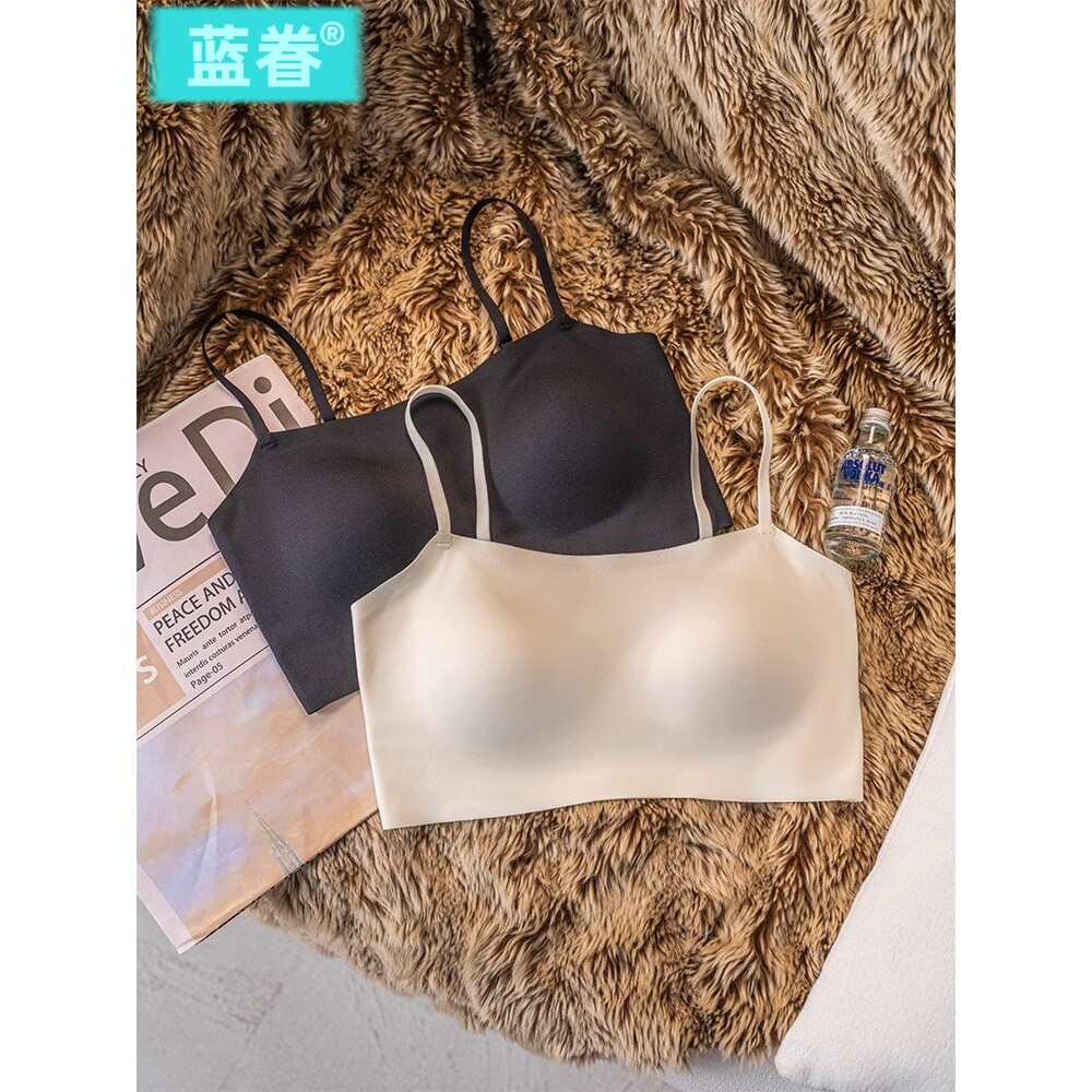 正品牌凉感内搭打底美背内衣女带胸垫免穿文胸一体式背心吊带抹胸