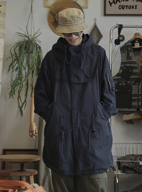 OUTORI M-65Parka复古军事风衣外套男秋季新款可拆卸宽松休闲大衣