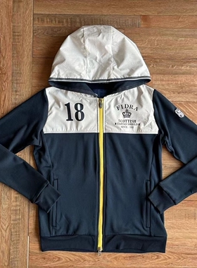 日系高尔夫FIDRA女款连帽拉链运动卫衣春秋外套上衣特价清仓