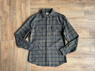 美式复古风法赫提faherty男款经典格纹纯棉磨毛长袖厚衬衫春秋