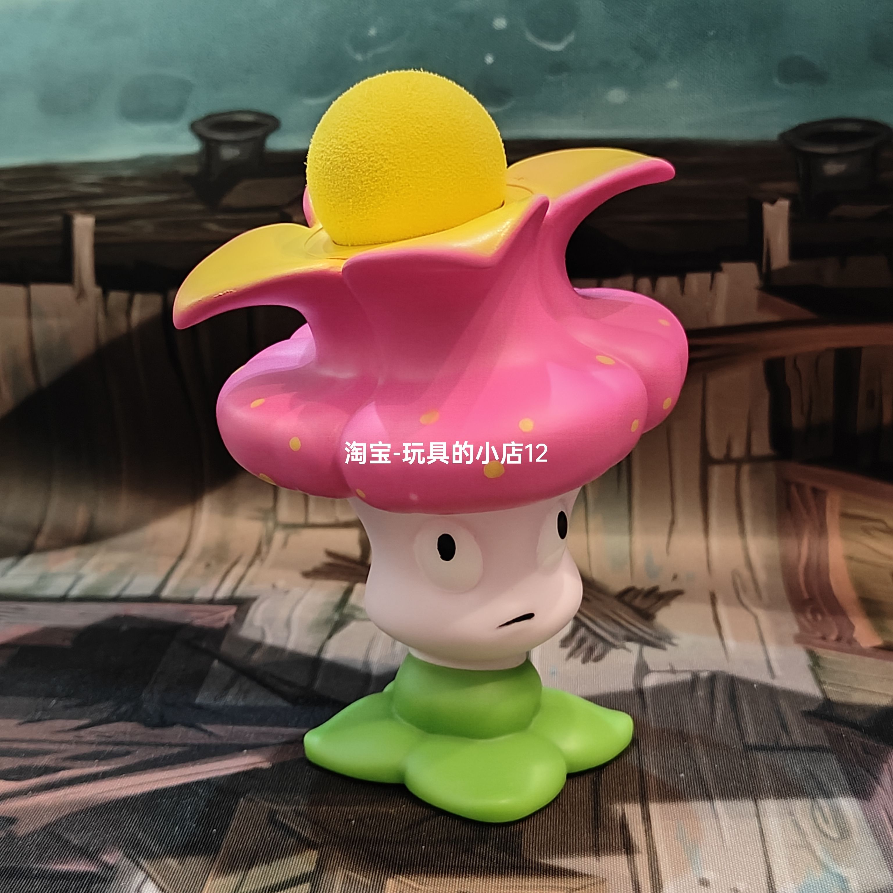 新款软胶植物大战僵尸激光皇冠花儿童玩具单个只发射弹射子弹炮弹