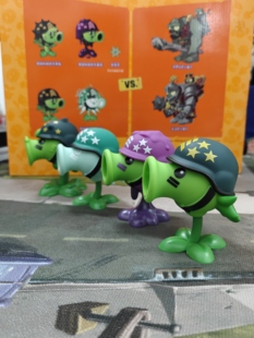 植物大战僵尸玩具超级机枪射手原始豌豆电能机枪毒液豌豆射手闪电