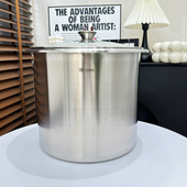 伦凯304不锈钢米桶防虫防潮密封装 米缸家用面粉粮罐食品级储存桶