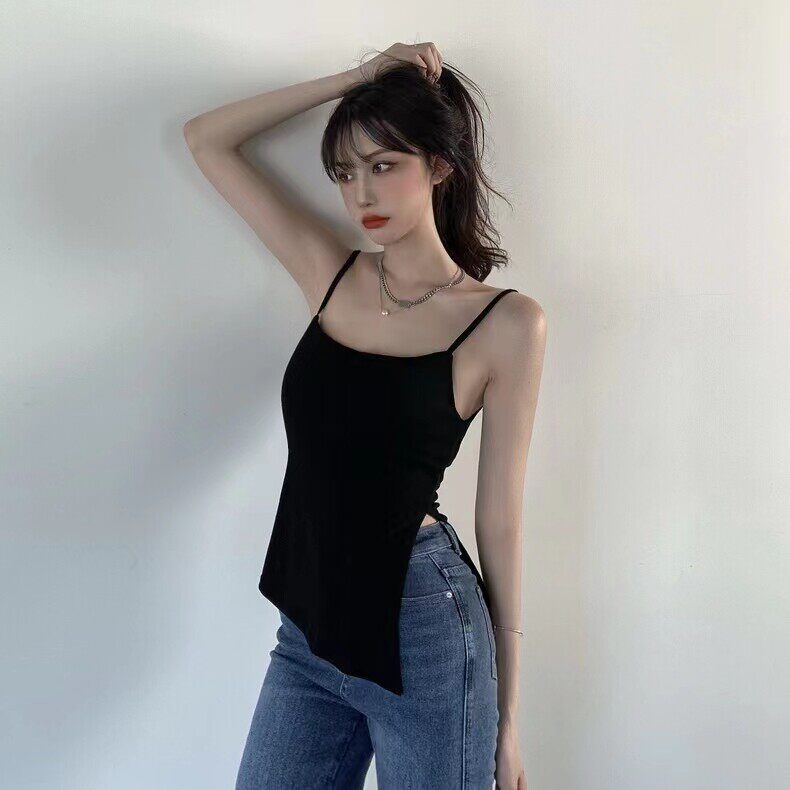 韩版小众设计感纯棉吊带