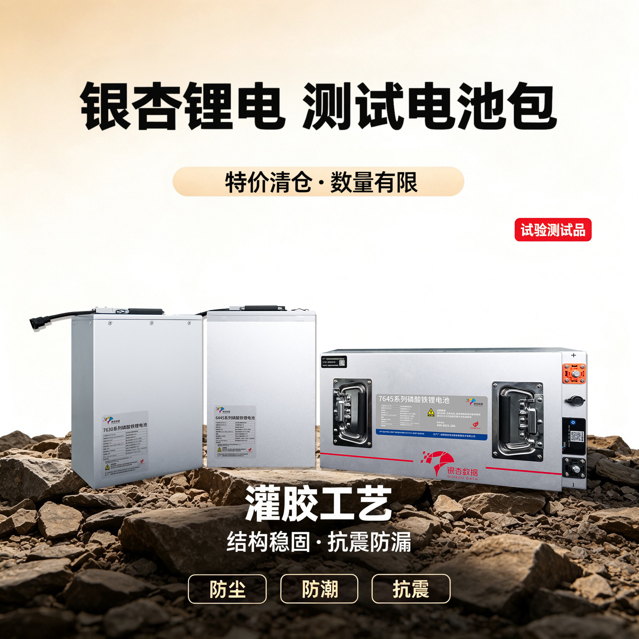 银杏电池特价锂电池60V72V容量30AH-100AH两轮车三轮车用磷酸铁锂