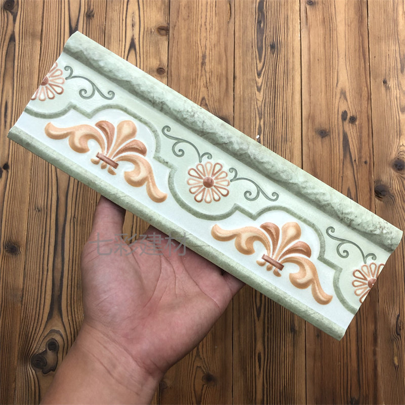 仿古墙砖腰线 美式田园风格厨房卫生间100X300复古腰线仿树脂