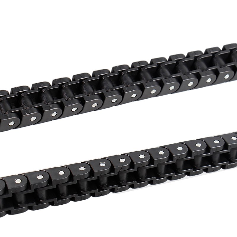 工程塑料链条 RS35B/40P/60P PC尼龙传动SMT防静电输送链条黑白色