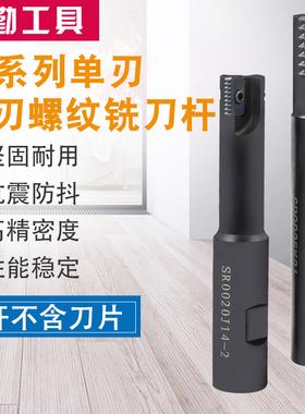 加工中心螺纹铣刀杆 螺纹铣刀梳齿多齿内螺纹铣刀SR0012F14/21H21
