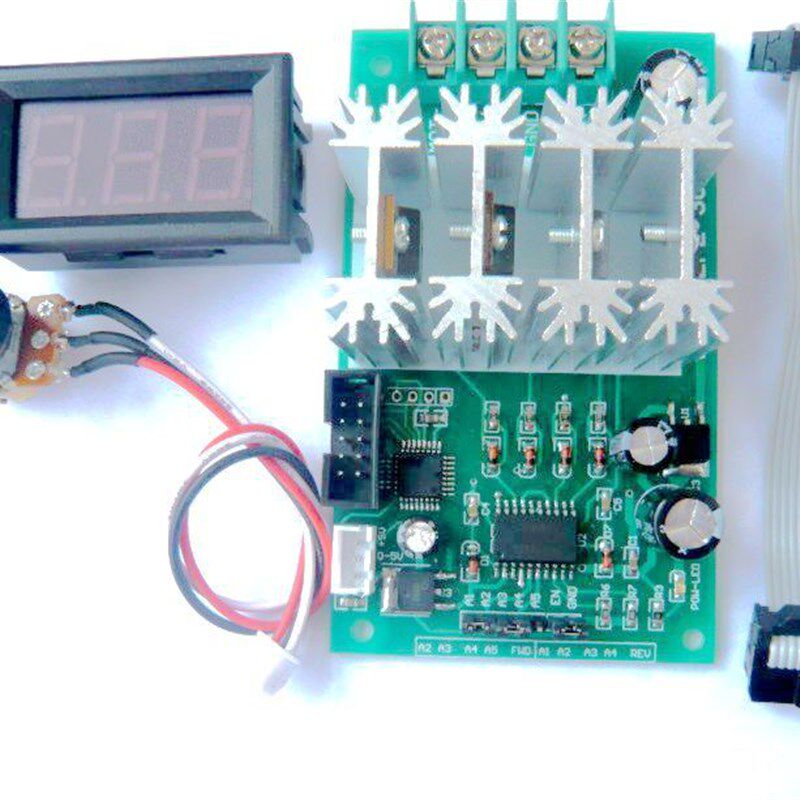 数显H桥30A直流电机调速器HY-SXZFZ-30A   0-5V控制 正反转 刹车