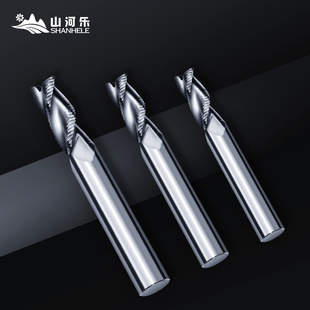 60度铝用3刃粗皮铣刀 钨钢粗皮铣刀 波刃波纹钨钢立铣刀 合金刀